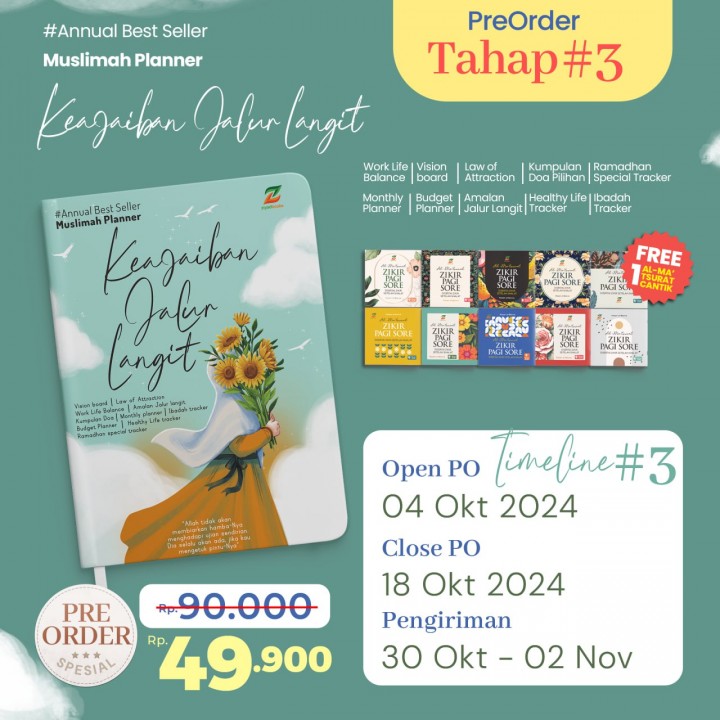 PO BUKU MUSLIMAH PLANNER TAHAP 3 BY AB STORE