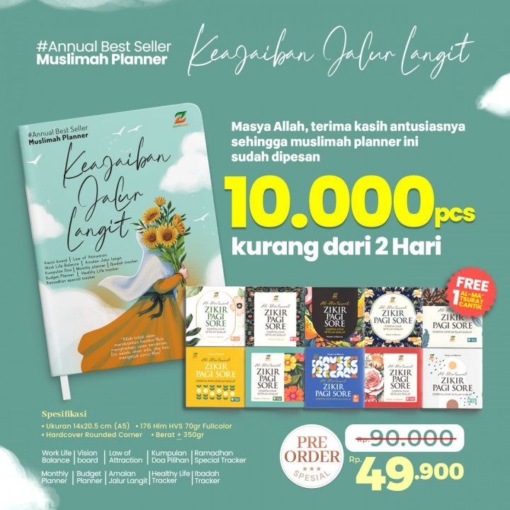 PO BUKU MUSLIMAH PLANNER TAHAP 3 BY AB STORE