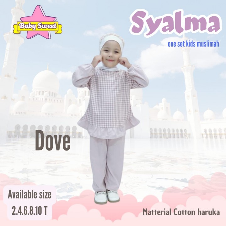 PO SYALMA ONE SET KIDS MUSLIMAH BY BABY SWEET