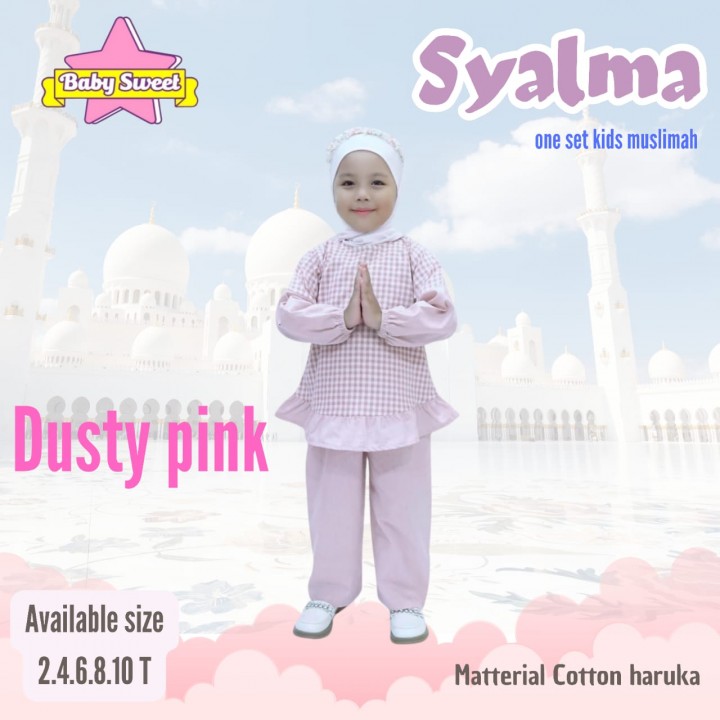 PO SYALMA ONE SET KIDS MUSLIMAH BY BABY SWEET