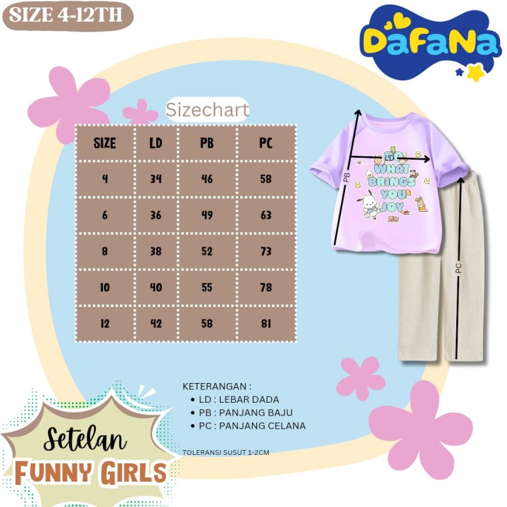 PO SETELAN FUNNY SERIES BY DAFANA