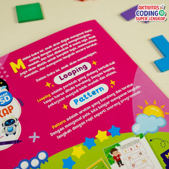 PO BUKU AKTIVITAS CODING SUPER LENGKAP UNTUK SD - ZIYAD