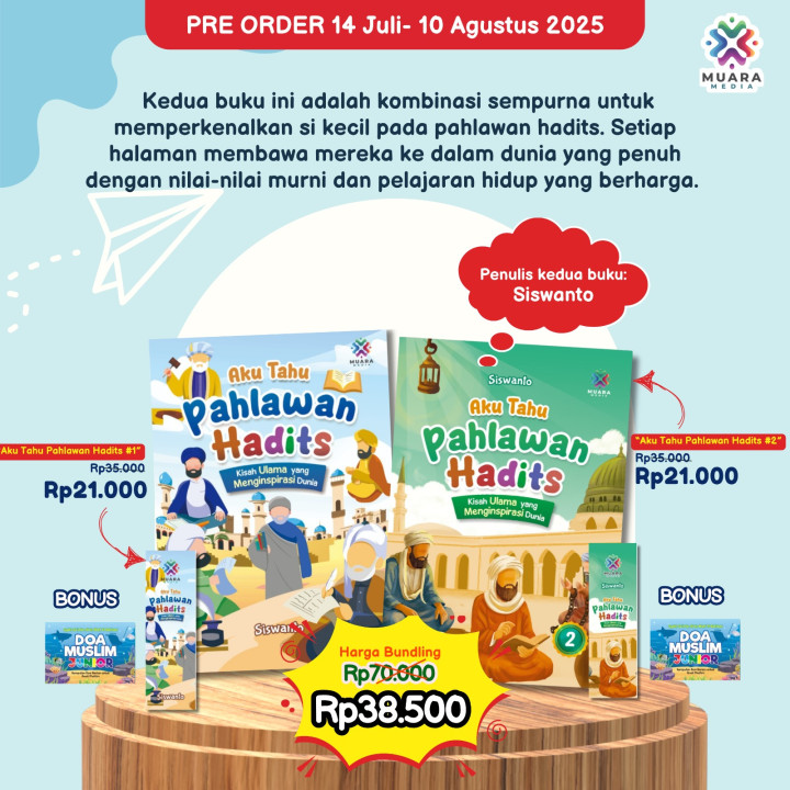 PO BUKU AKU TAHU PAHLAWAN HADIST 1 & 2 BY MUARA MEDIA