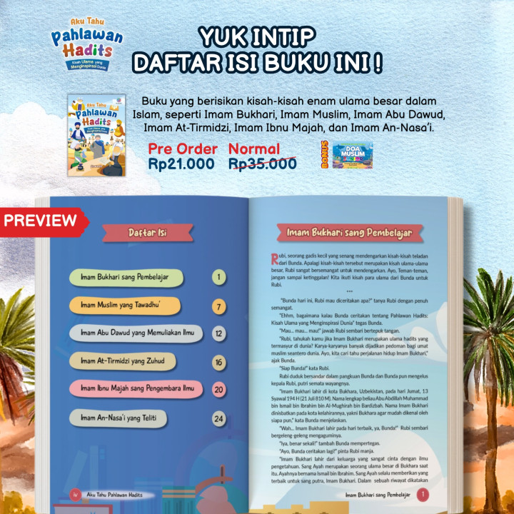 PO BUKU AKU TAHU PAHLAWAN HADIST 1 & 2 BY MUARA MEDIA