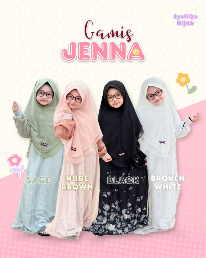 PO GAMIS JENNA BY SYAFIQA 