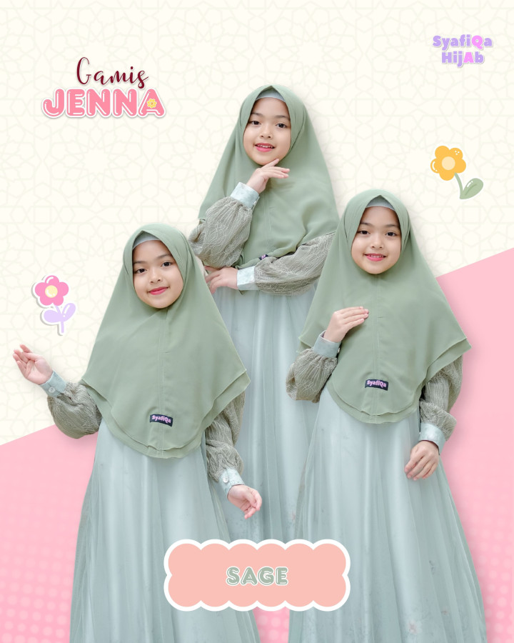PO GAMIS JENNA BY SYAFIQA 