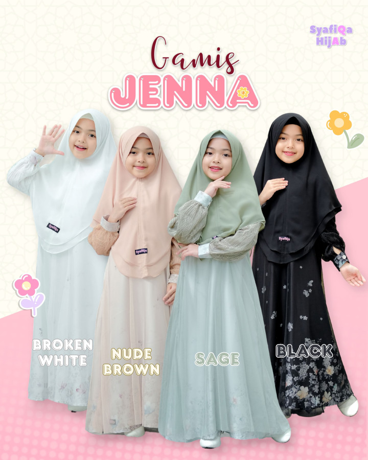 PO GAMIS JENNA BY SYAFIQA 