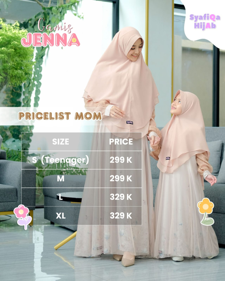 PO GAMIS JENNA BY SYAFIQA 