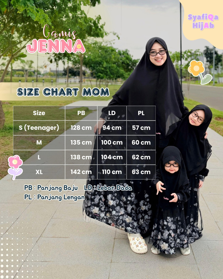 PO GAMIS JENNA BY SYAFIQA 