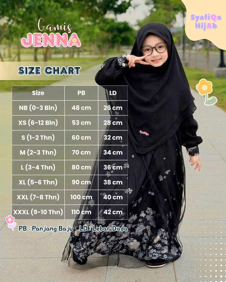 PO GAMIS JENNA BY SYAFIQA 