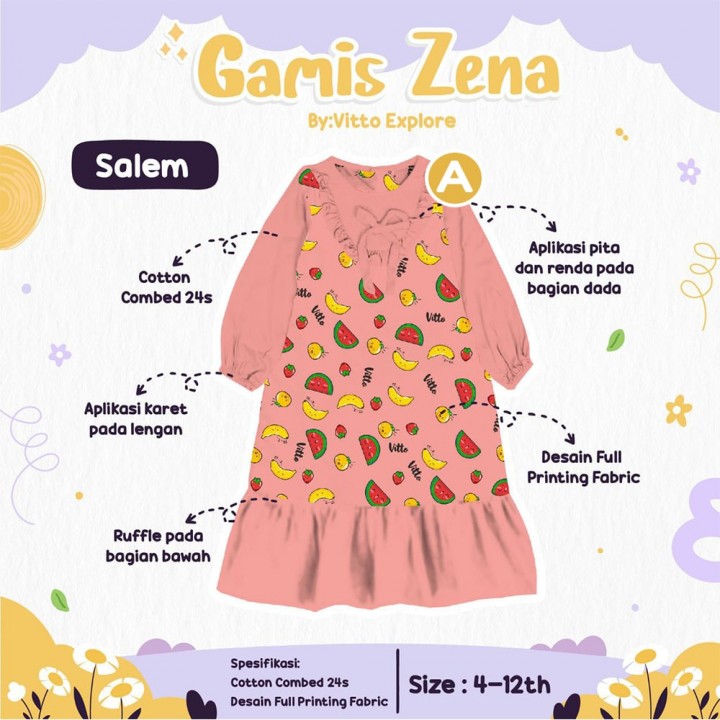 GAMIS ZENA BY VITTO KIDSWEAR