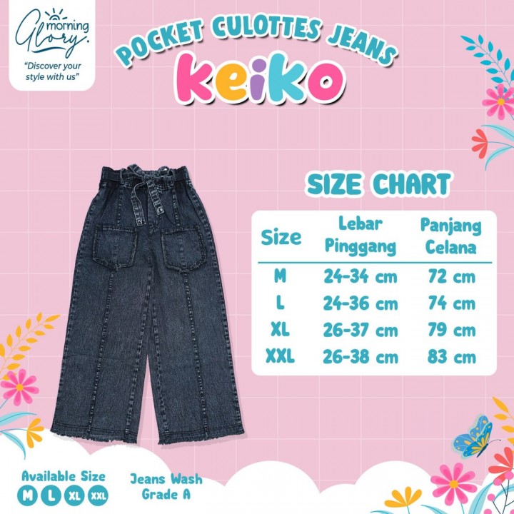 PO KEIKO POCKET CULOTTES JEANS