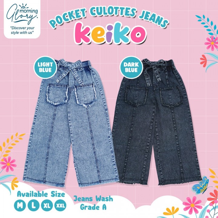 PO KEIKO POCKET CULOTTES JEANS