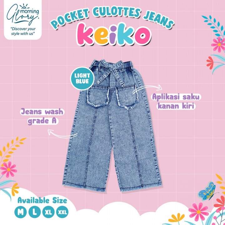 PO KEIKO POCKET CULOTTES JEANS