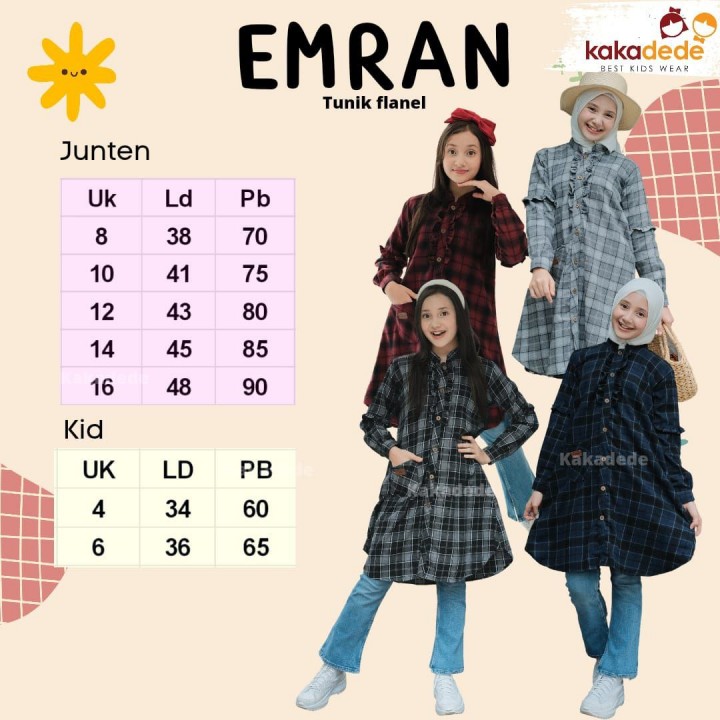 EMRAN TUNIK FLANEL MOTIF 1