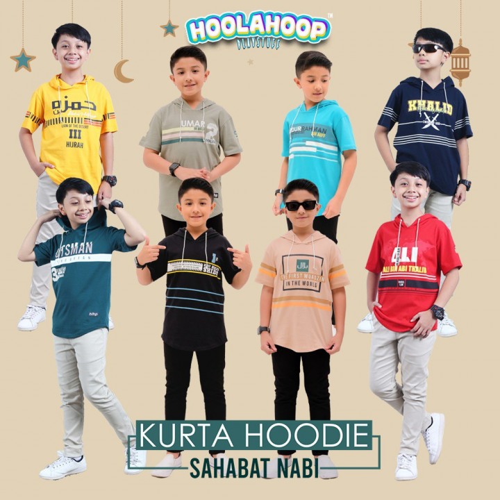 KURTA HOODIE SERIES SAHABAT NABI BY HOOLAHOOP