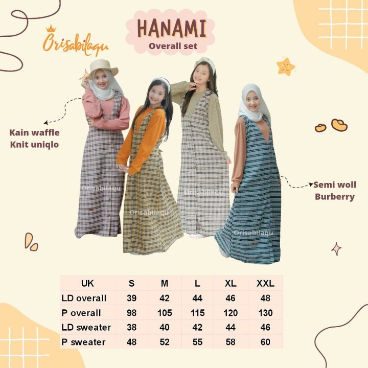 HANAMI OVERALL SET BY KAKADEDE
