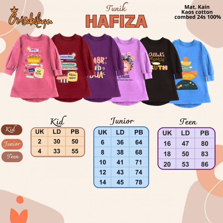 PO TUNIK HAFIZA BY ORISABILAQU