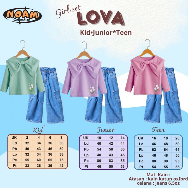 PO GIRL SET LOVA (KIDS) BY NOAM