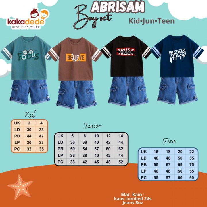 PO ABRISAM BOY SET (KIDS) BY KAKADEDE