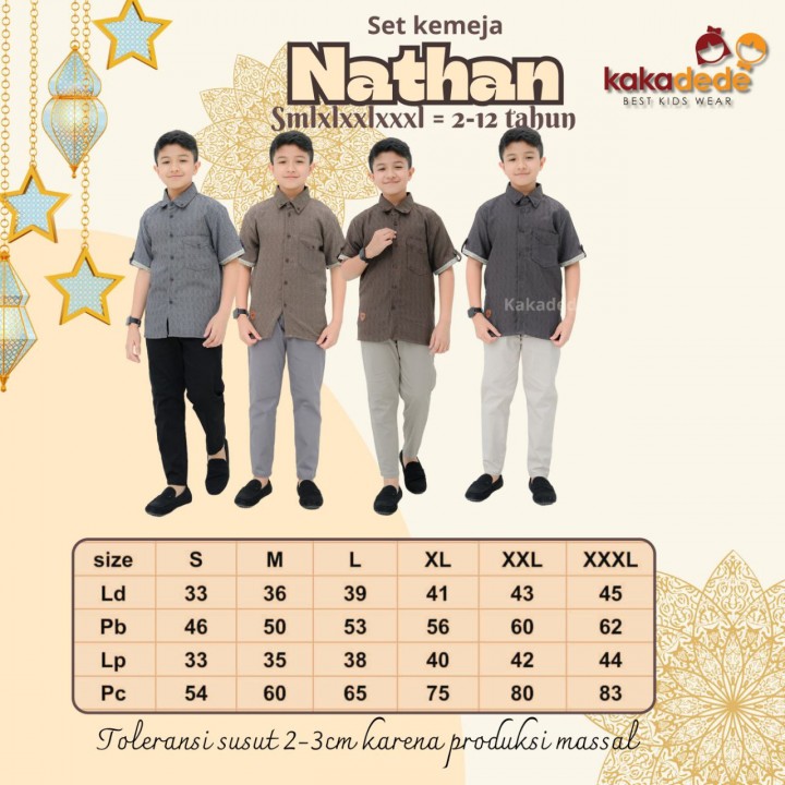 PO SET KEMEJA NATHAN BY KAKADEDE