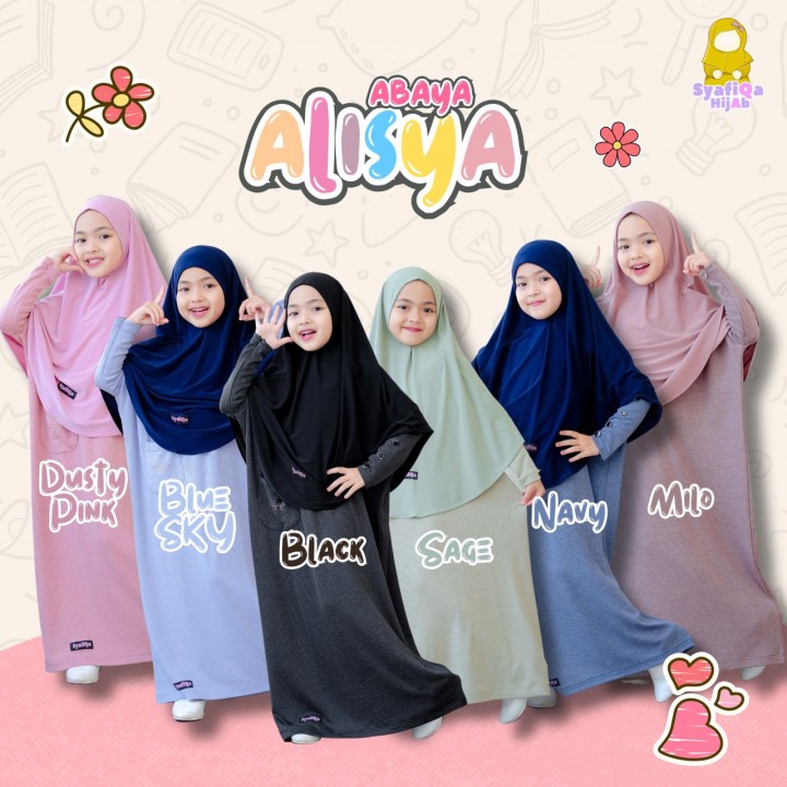 PO ABAYA ALISYA (TANPA HIJAB) BY SYAFIQA