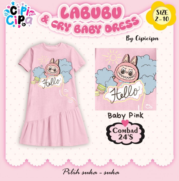 PO LABUBU & CRYBABY DRESS BY CIPI CIPA