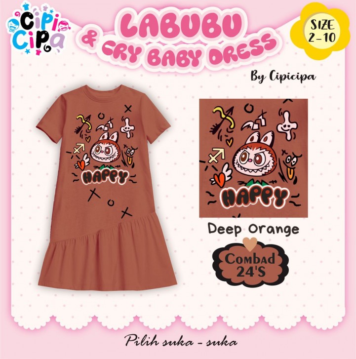 PO LABUBU & CRYBABY DRESS BY CIPI CIPA