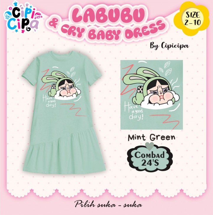 PO LABUBU & CRYBABY DRESS BY CIPI CIPA