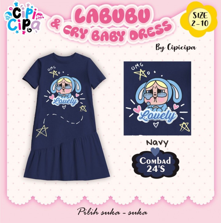 PO LABUBU & CRYBABY DRESS BY CIPI CIPA