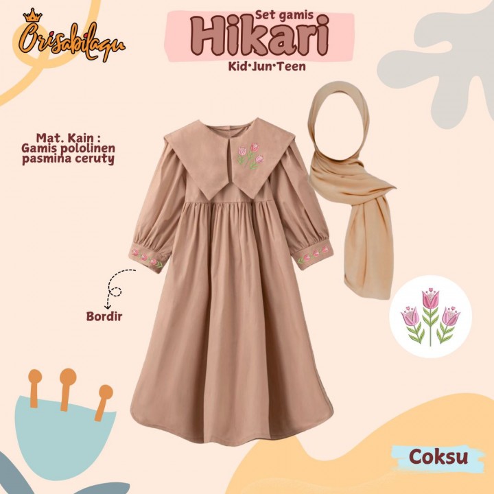 PO SET GAMIS HIKARI KIDS BY ORISABILAQU