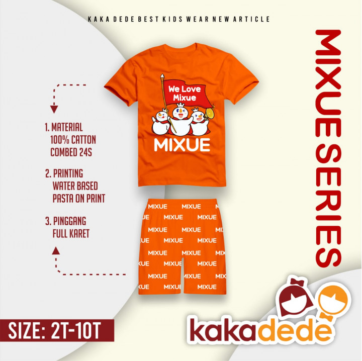 SETELAN MIXUE UNISEX BOY GIRL BY KAKADEDE