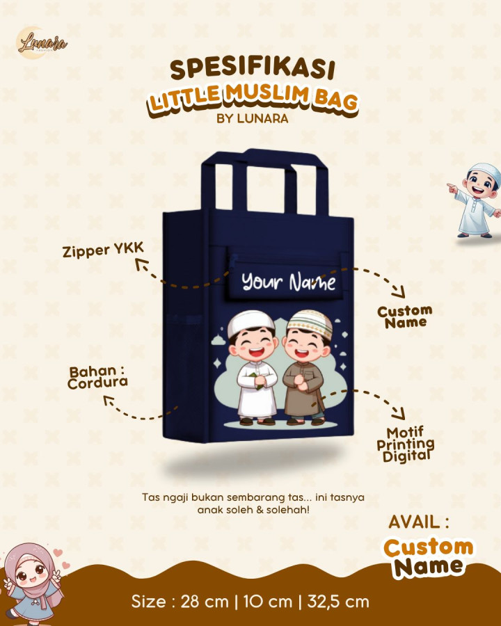 PO LITTLE MUSLIM BAG BY LUNARA