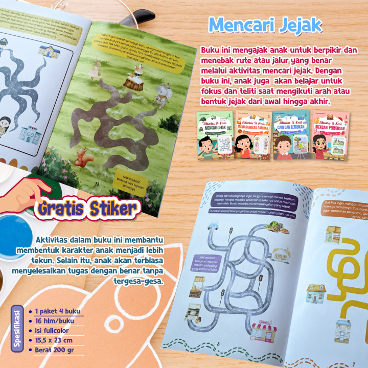 PO PAKET 4 BUKU AKTIVITAS SI KECIL - RANAH