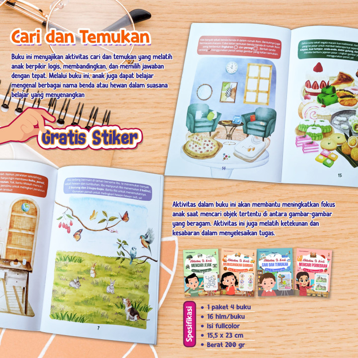 PO PAKET 4 BUKU AKTIVITAS SI KECIL - RANAH