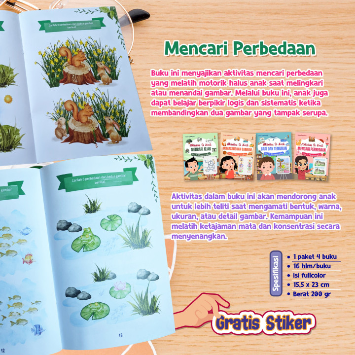 PO PAKET 4 BUKU AKTIVITAS SI KECIL - RANAH