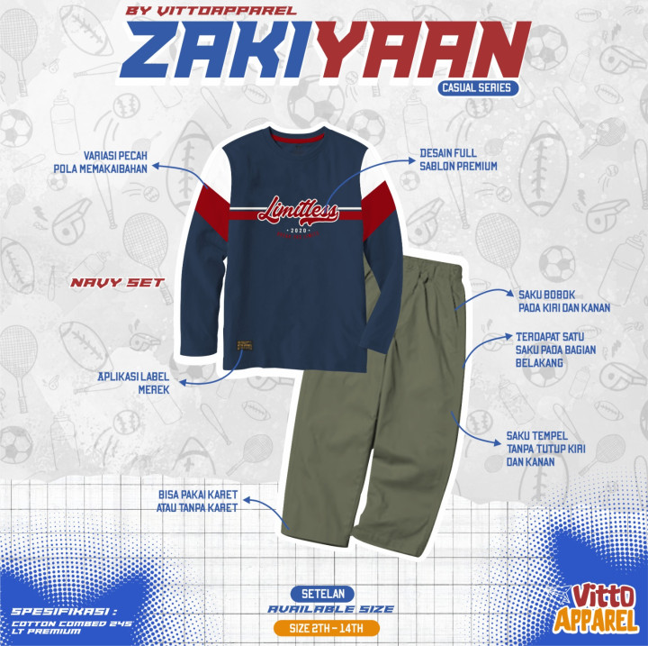 PO SETELAN ANAK ZAKIYAAN BY VITTO APPAREL