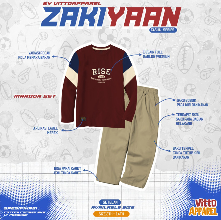 PO SETELAN ANAK ZAKIYAAN BY VITTO APPAREL