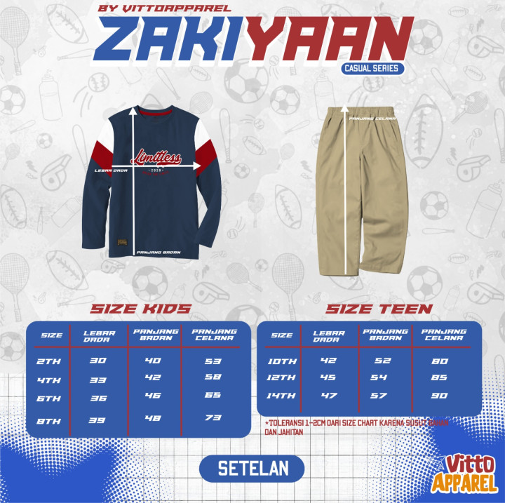 PO SETELAN ANAK ZAKIYAAN BY VITTO APPAREL