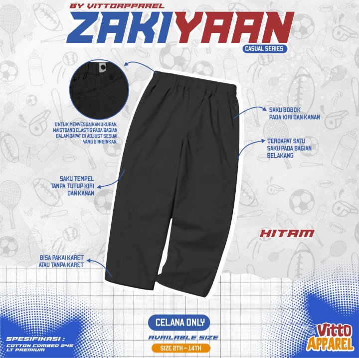 PO CELANA ANAK ZAKIYAAN BY VITTO APPAREL