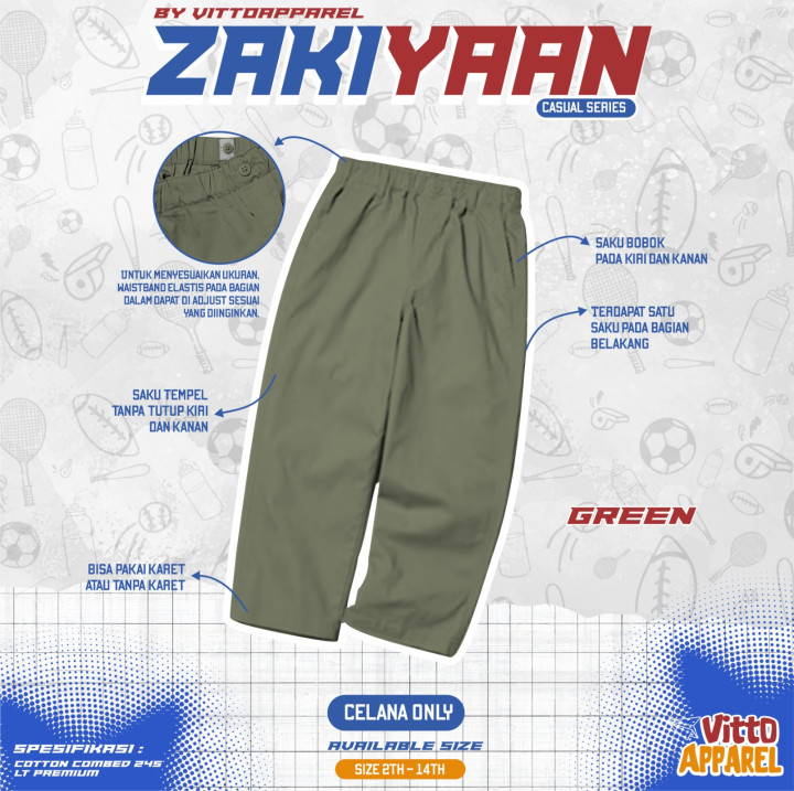 PO CELANA ANAK ZAKIYAAN BY VITTO APPAREL
