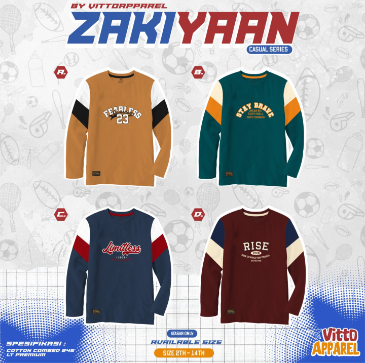 PO TSHIRT ANAK ZAKIYAAN BY VITTO APPAREL