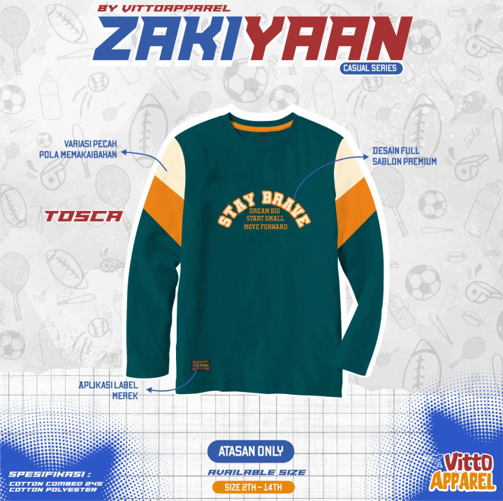 PO TSHIRT ANAK ZAKIYAAN BY VITTO APPAREL