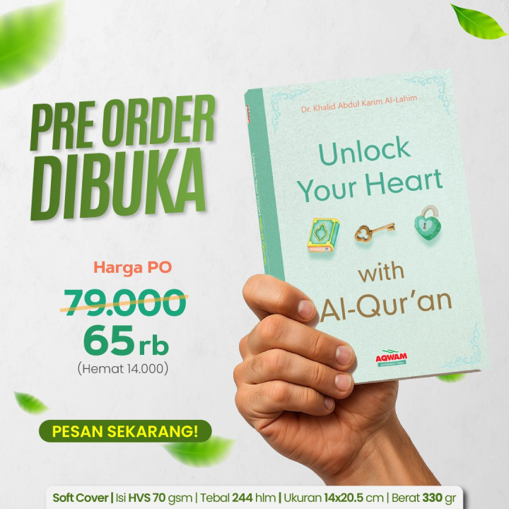PO BUKU UNLOCK YOUR HEART WITH AL-QUR'AN