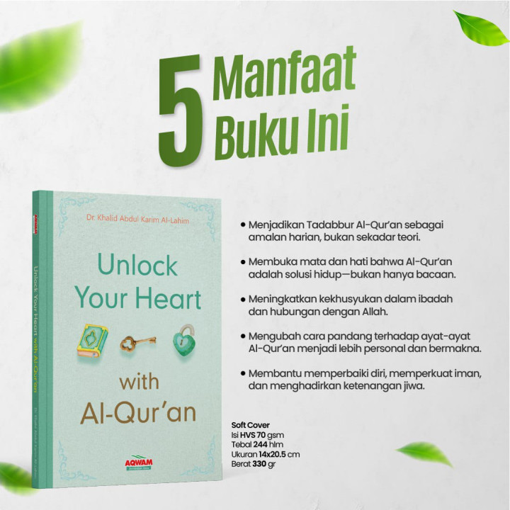 PO BUKU UNLOCK YOUR HEART WITH AL-QUR'AN