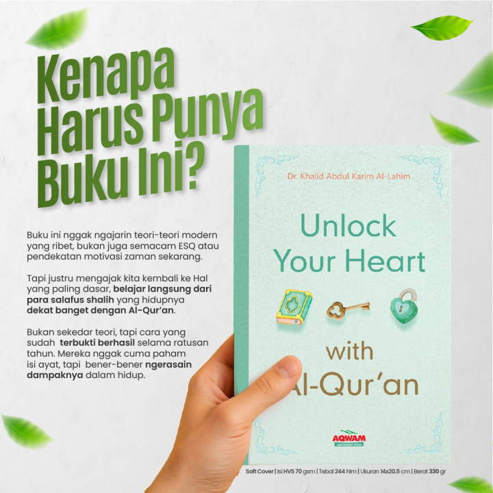 PO BUKU UNLOCK YOUR HEART WITH AL-QUR'AN