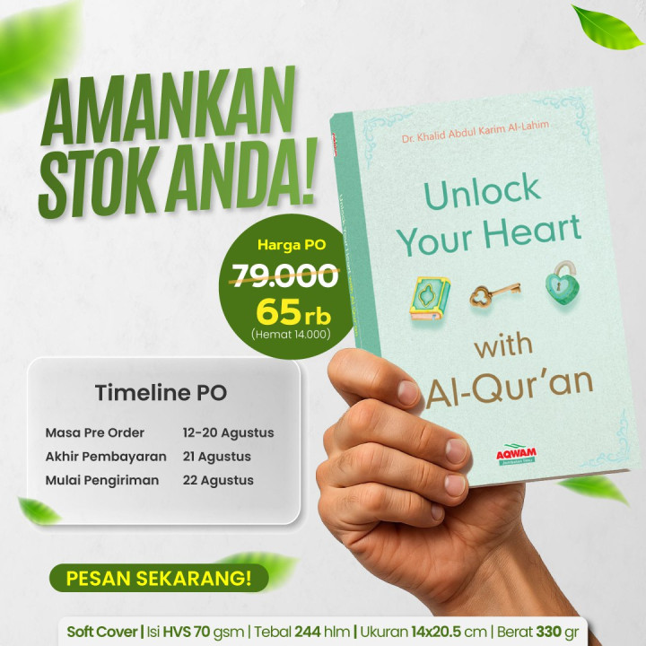 PO BUKU UNLOCK YOUR HEART WITH AL-QUR'AN