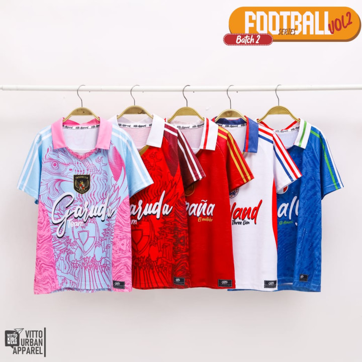 FOOTBALL SERIES CUSTOM NAMA DAN NO PUNGGUNG (KIDS) BY VITTO EXPLORE