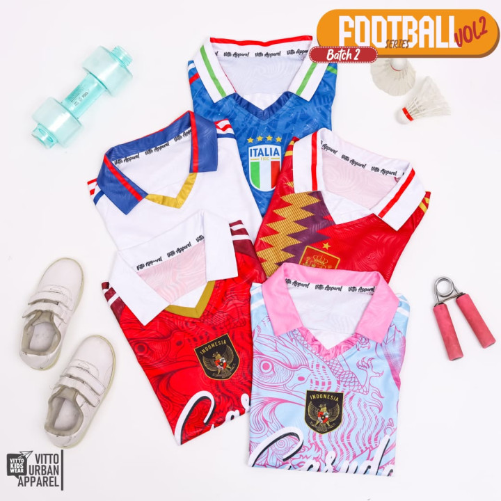FOOTBALL SERIES CUSTOM NAMA DAN NO PUNGGUNG (KIDS) BY VITTO EXPLORE