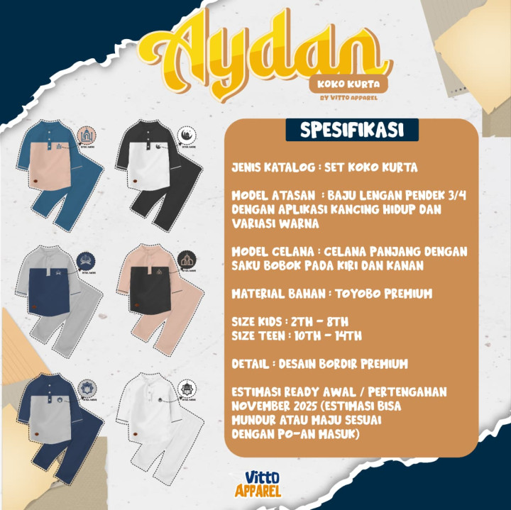 PO AYDAN KOKO KURTA BY VITTO APPAREL